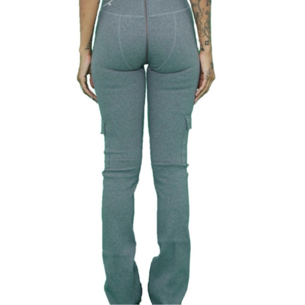 Tordrobes Butterfly Signature U-Zip Cargo Pants gray white size medium cotton - Picture 3 of 12